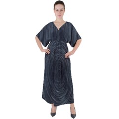  Stars Rotation  V-neck Boho Style Maxi Dress by artworkshop