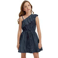  Stars Rotation  Kids  One Shoulder Party Dress