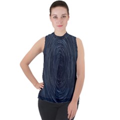  Stars Rotation  Mock Neck Chiffon Sleeveless Top by artworkshop