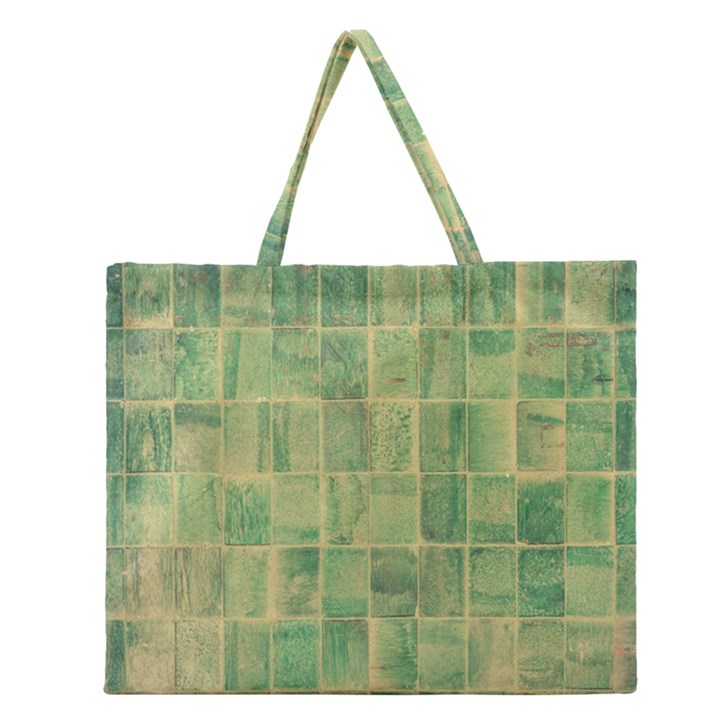 Bathroom Ceramic  Zipper Large Tote Bag