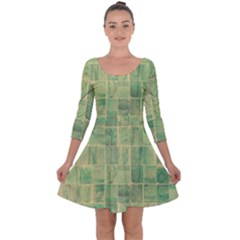 Bathroom Ceramic  Quarter Sleeve Skater Dress