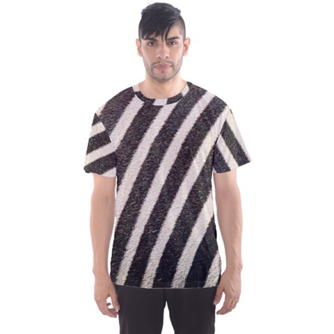  Zebra Pattern  Men s Sport Mesh Tee by artworkshop