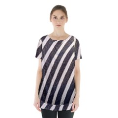  Zebra Pattern  Skirt Hem Sports Top by artworkshop