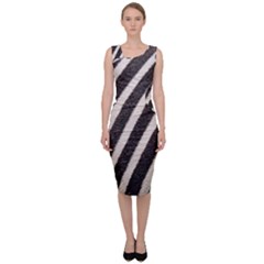  Zebra Pattern  Sleeveless Pencil Dress by artworkshop