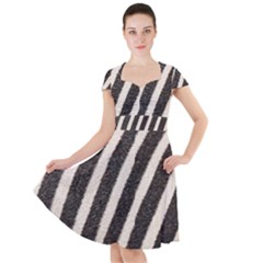  Zebra Pattern  Cap Sleeve Midi Dress by artworkshop