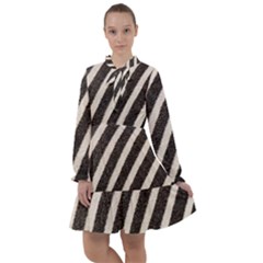  Zebra Pattern  All Frills Chiffon Dress by artworkshop