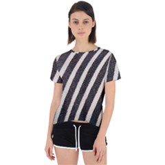  Zebra Pattern  Open Back Sport Tee by artworkshop