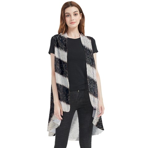  Zebra Pattern  Sleeveless Chiffon Waistcoat Shirt by artworkshop