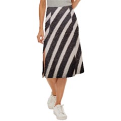  Zebra Pattern  Midi Panel Skirt by artworkshop