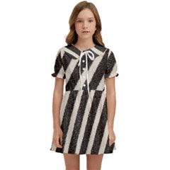  Zebra Pattern  Kids  Sweet Collar Dress by artworkshop