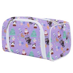 Purple Krampus Christmas Toiletries Pouch