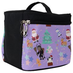 Purple Krampus Christmas Make Up Travel Bag (big) by NerdySparkleGoth