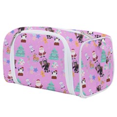 Pink Krampus Christmas Toiletries Pouch