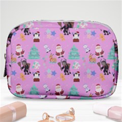 Pink Krampus Christmas Make Up Pouch (small)