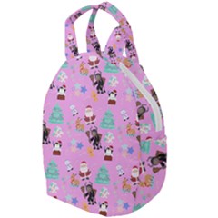 Pink Krampus Christmas Travel Backpacks