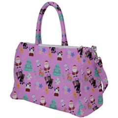 Pink Krampus Christmas Duffel Travel Bag