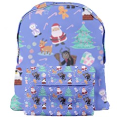 Blue Krampus Christmas Giant Full Print Backpack