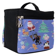 Blue Krampus Christmas Make Up Travel Bag (small)