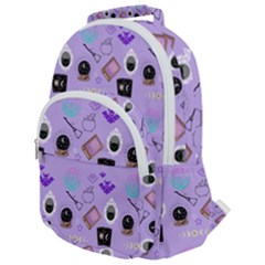 Pale Purple Goth Rounded Multi Pocket Backpack