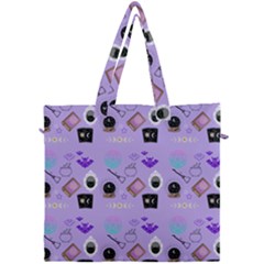 Pale Purple Goth Canvas Travel Bag