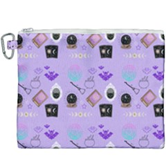 Pale Purple Goth Canvas Cosmetic Bag (xxxl)