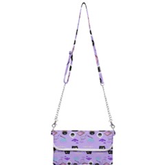 Pale Purple Goth Mini Crossbody Handbag