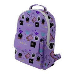 Pale Purple Goth Flap Pocket Backpack (large)