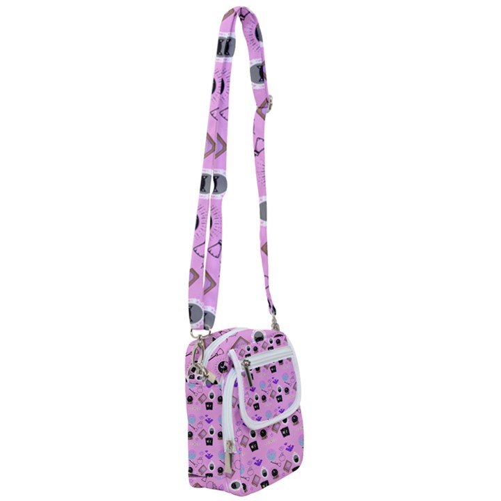 Pink Goth Shoulder Strap Belt Bag