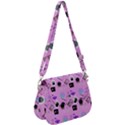 Pink Goth Saddle Handbag View1