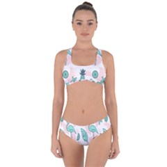 Art Geometric Criss Cross Bikini Set