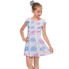 Background Collor Kids  Cap Sleeve Dress by nate14shop