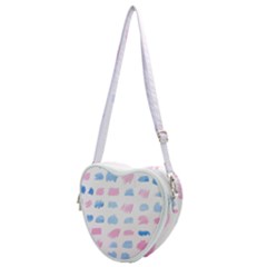 Background Collor Heart Shoulder Bag by nate14shop