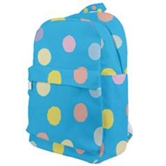 Blue Polkadot Classic Backpack by nate14shop