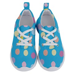 Blue Polkadot Running Shoes