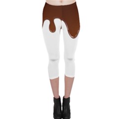 Chocolate Capri Leggings  by nate14shop