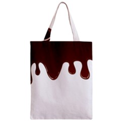 Chocolate Zipper Classic Tote Bag by nate14shop