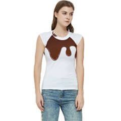 Chocolate Women s Raglan Cap Sleeve Tee by nate14shop