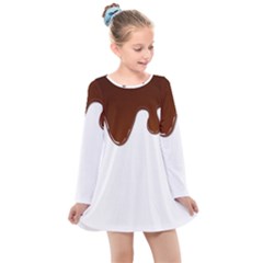 Chocolate Kids  Long Sleeve Dress by nate14shop