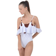 Chocolate Drape Piece Swimsuit