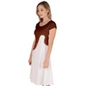 Chocolate Classic Short Sleeve Dress View2