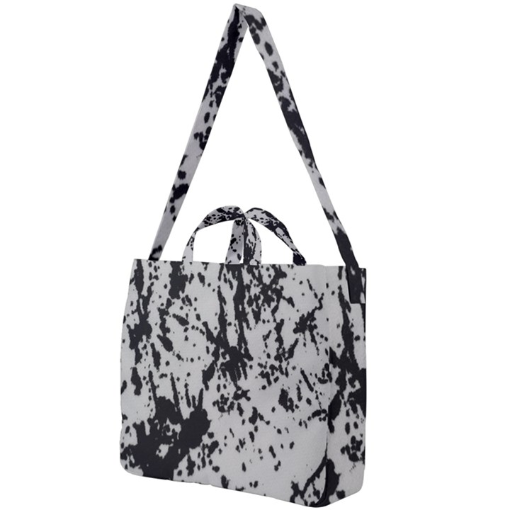 Fabric Square Shoulder Tote Bag