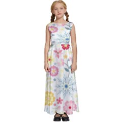 Graphic Art Kids  Satin Sleeveless Maxi Dress by nate14shop