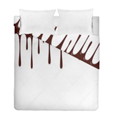 Illustration-chocolate-dropping-chocolate-background-vector Duvet Cover Double Side (full/ Double Size) by nate14shop