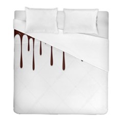 Illustration-chocolate-dropping-chocolate-background-vector Duvet Cover (full/ Double Size) by nate14shop