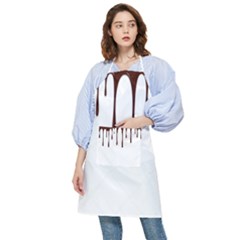 Illustration-chocolate-dropping-chocolate-background-vector Pocket Apron by nate14shop