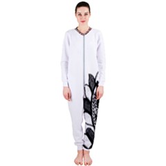 Im Fourth Dimension Black White Onepiece Jumpsuit (ladies)