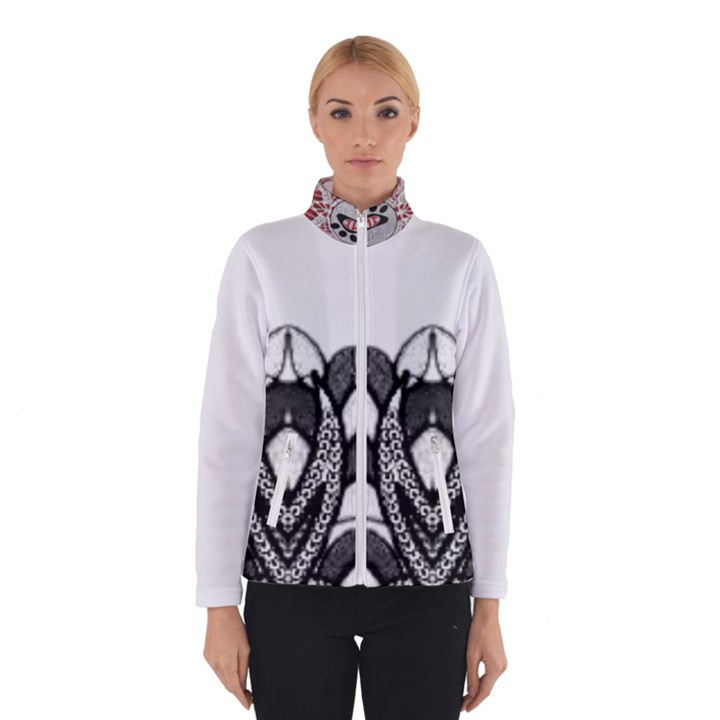 IM Fourth Dimension Black White Women s Bomber Jacket