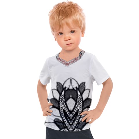 Im Fourth Dimension Black White Kids  Sports Tee by imanmulyana