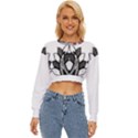 IM Fourth Dimension Black White Lightweight Long Sleeve Sweatshirt View1