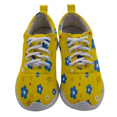 Floral Yellow Athletic Shoes by nate14shop